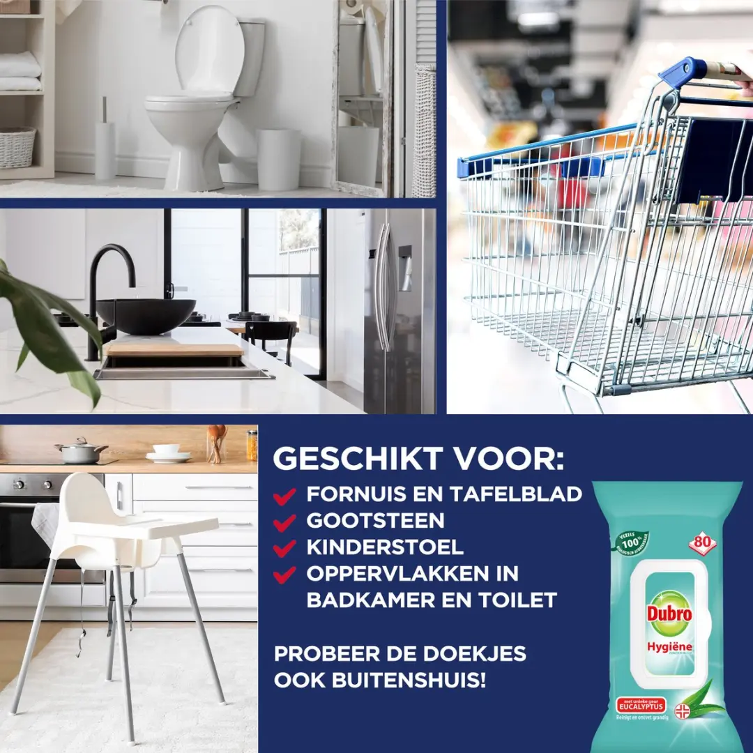 Dubro Hygiene Doekjes - 80 Stuks - afbeelding 5 van 6