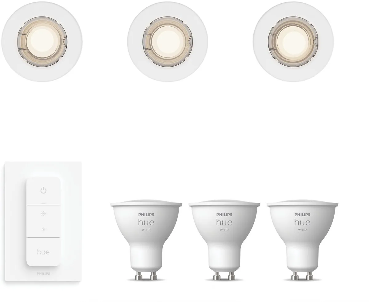 Philips Hue Peridot Inbouwspots 3 Stuks