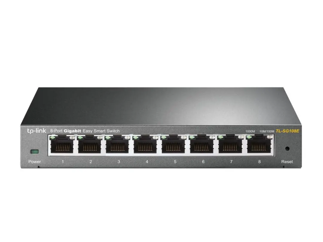 TP-Link TL-SG108E Smart Managed Switch 8 Poorten - Zwart