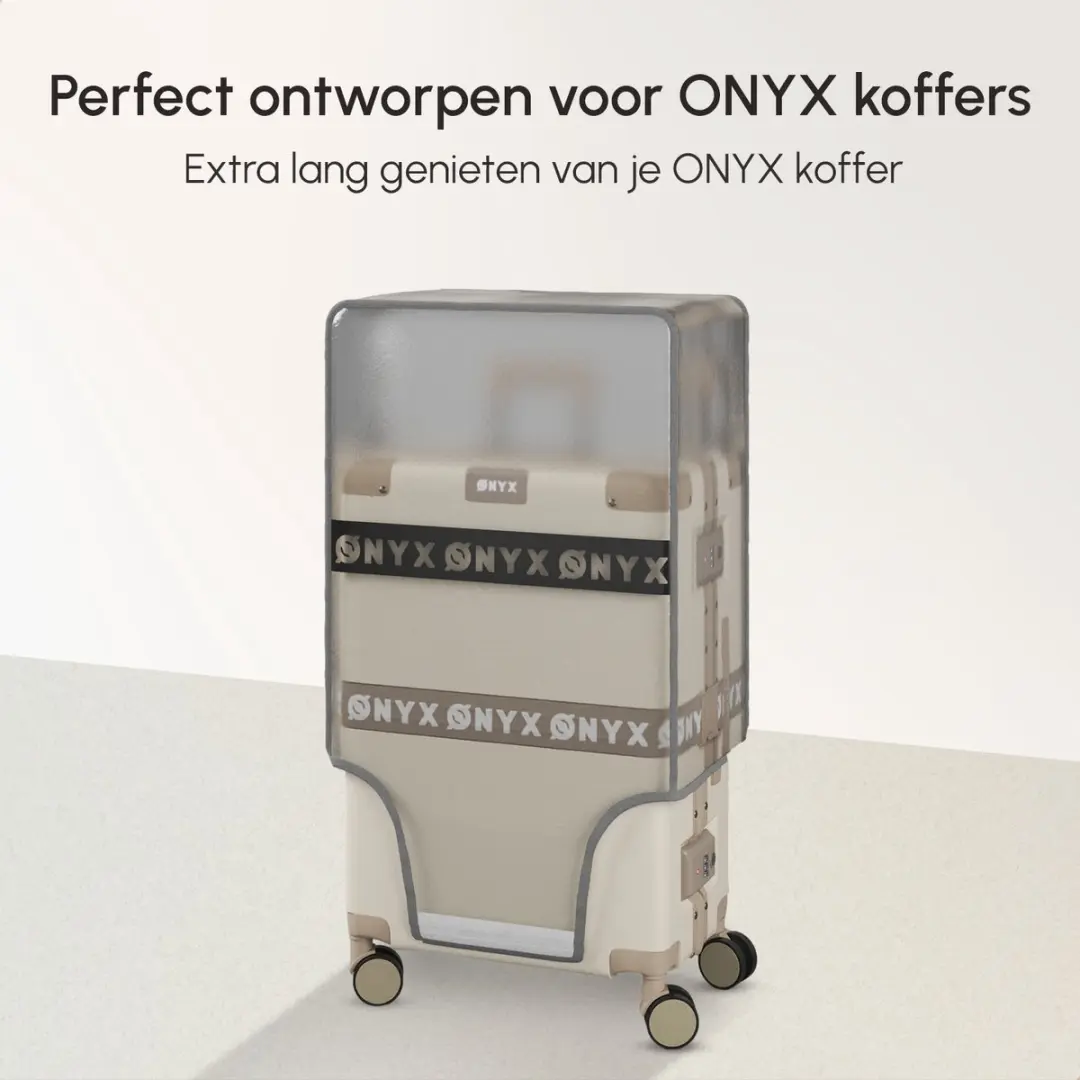 ONYX Kofferhoes 35L - 24x37x55cm - Transparant - afbeelding 2 van 5