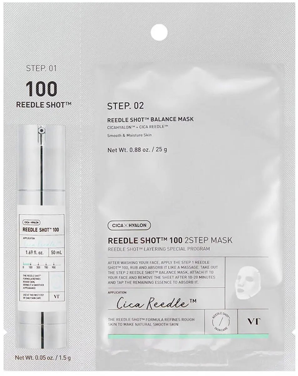 VT Cosmetics Reedle Shot 100 2-Step Serum & Sheet Mask