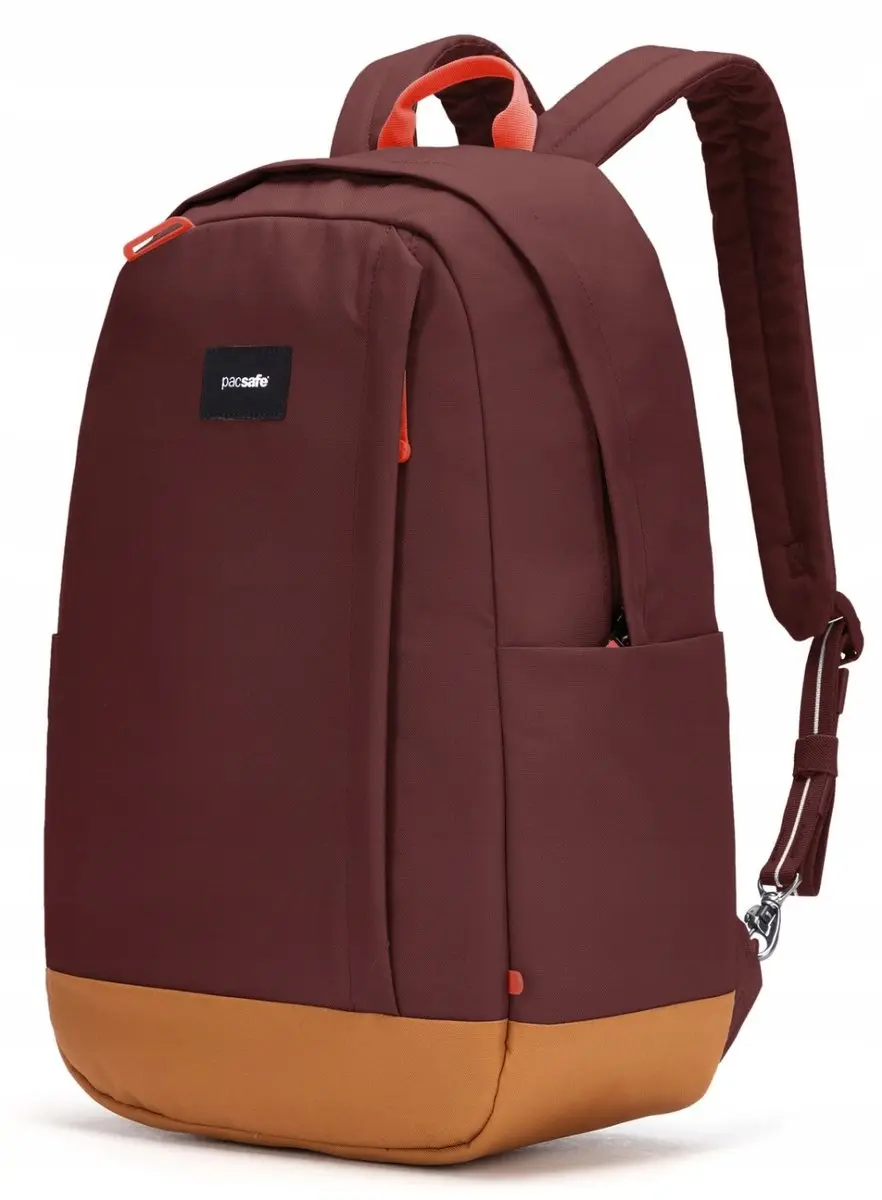 Pacsafe GO Rugzak 25L - Laptop 16" - Anti-diefstal - Donkerrood