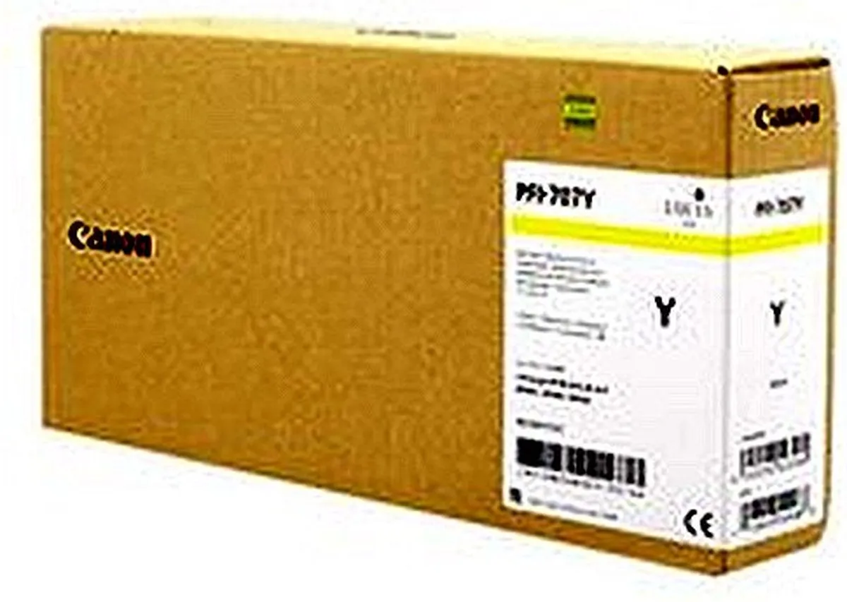 Canon PFI-707Y Inktcartridge Geel - 700ml