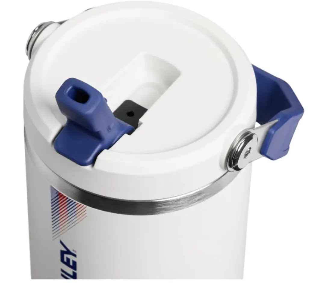Stanley IceFlow 2.0 Flip Straw Tumbler 30 oz - 0.89L - Wit/Dark Blue
