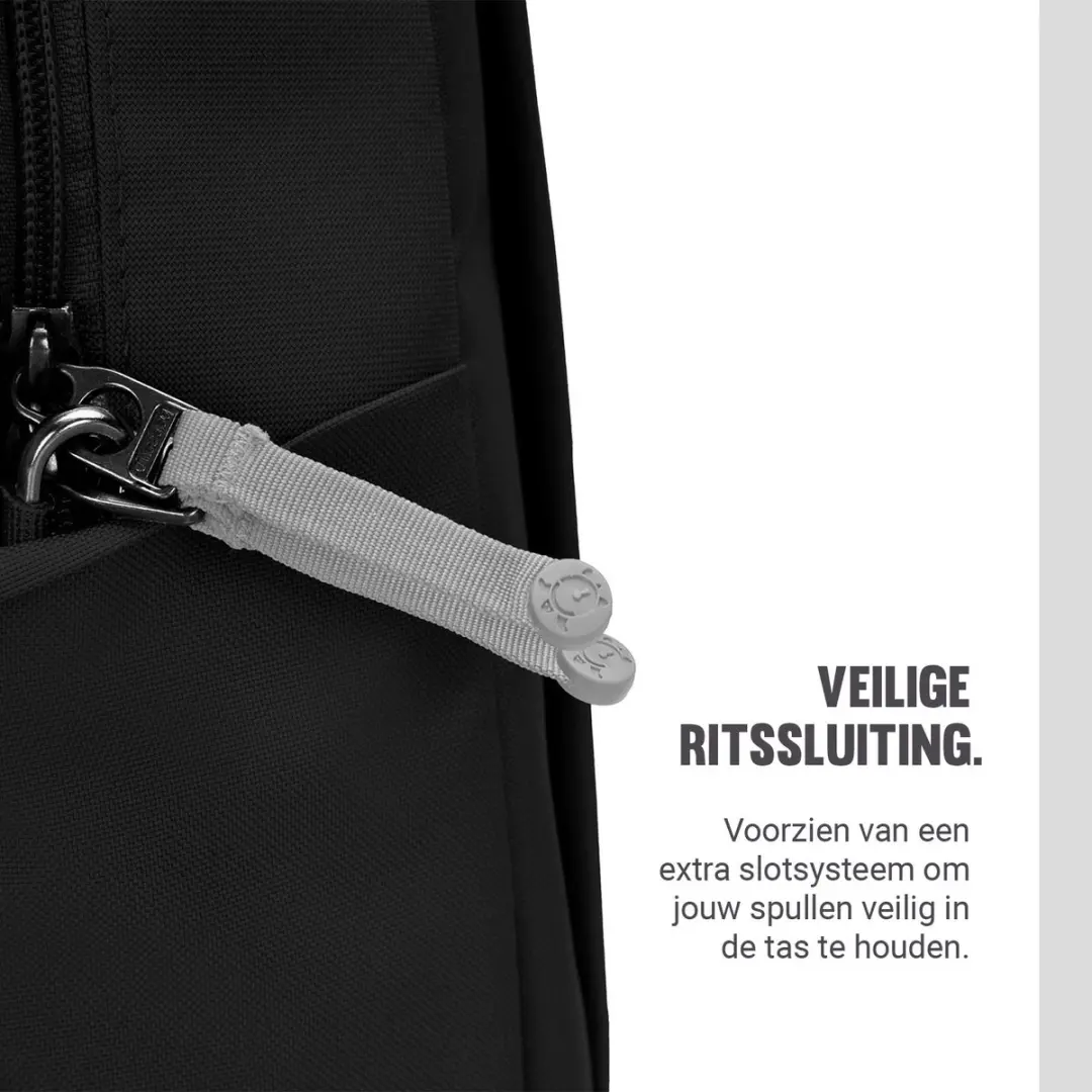 Pacsafe GO Rugzak 25L - Laptop 15 inch - Jet Black