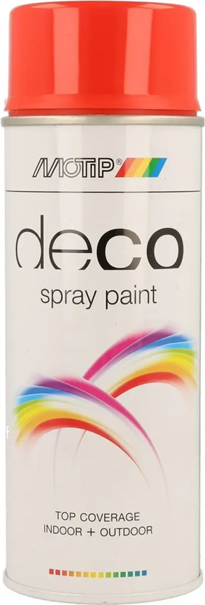 Motip Deco Alkyd Hoogglanslak RAL 2002 Bloedoranje 400ml