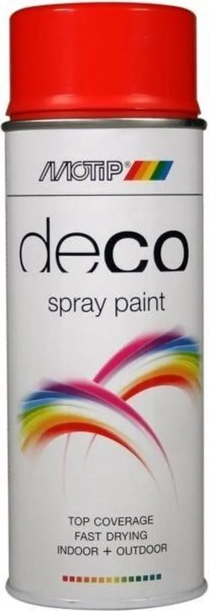 Motip Deco Alkyd Hoogglanslak RAL 2002 Bloedoranje 400ml
