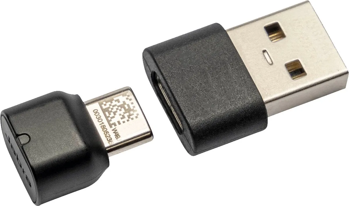 Jabra 14208-38 Tussenstuk USB-C naar USB-A - Zwart