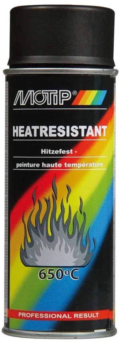 Motip Heat Resistant Spray - 400ml - Zwart