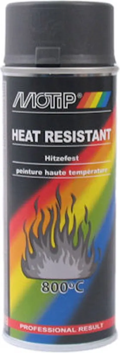 Motip Heat Resistant Spray - 400ml - Zwart