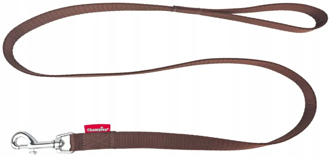 Champion Hondenriem 120cm - 2cm Bruin