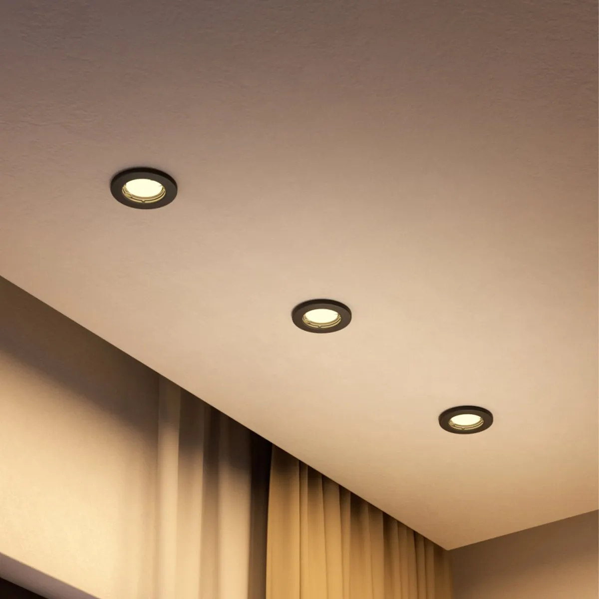 Philips Hue Peridot Inbouwspots 5 Stuks - Zwart - GU10 Warmwit