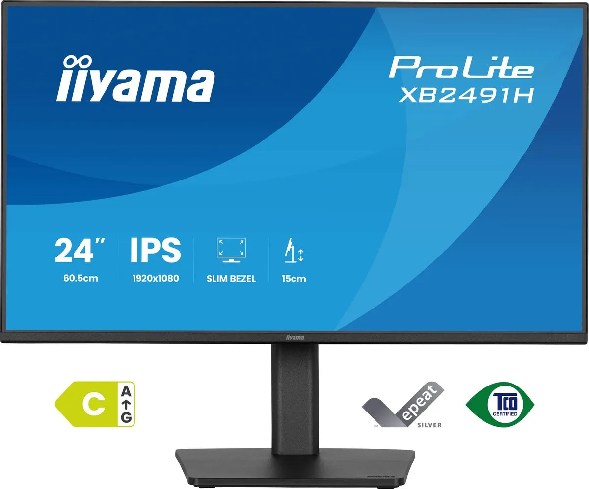 iiyama ProLite XB2491H-B1 Monitor 24" Full HD IPS - Zwart