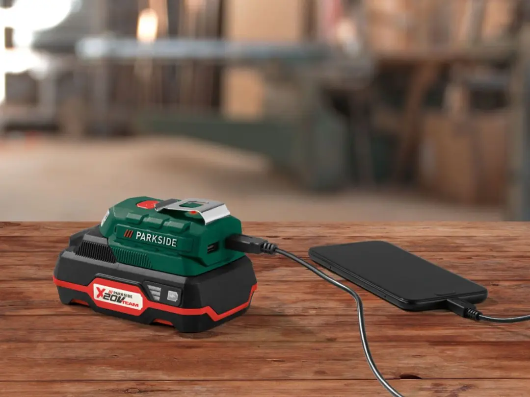 PARKSIDE Accu Adapter 20V Powerbank - 2 USB-poorten
