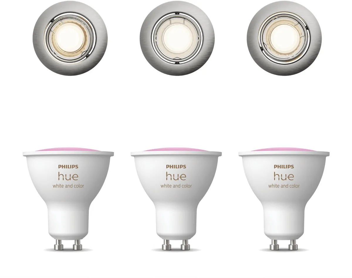Philips Hue Peridot Inbouwspots 3 Stuks