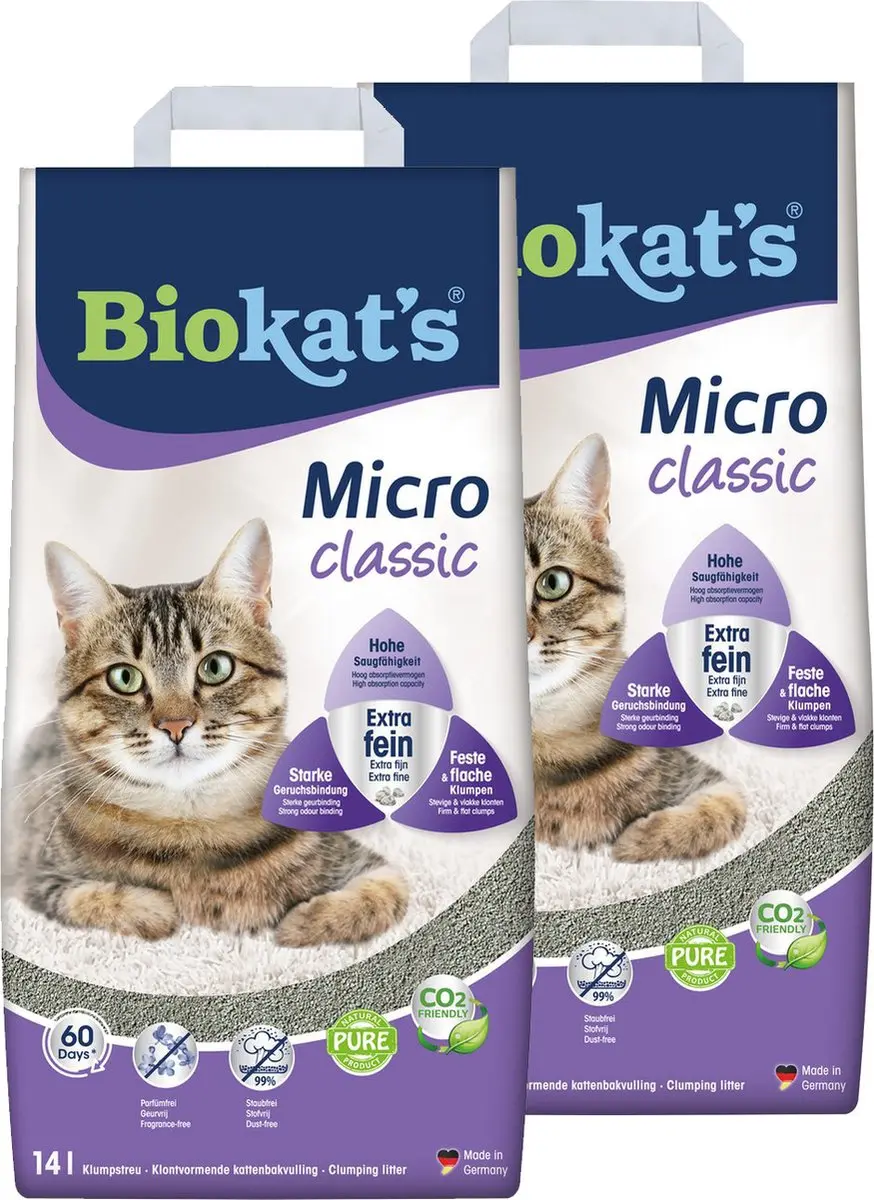 Biokat's Micro Classic Lentegeur Kattenbakvulling