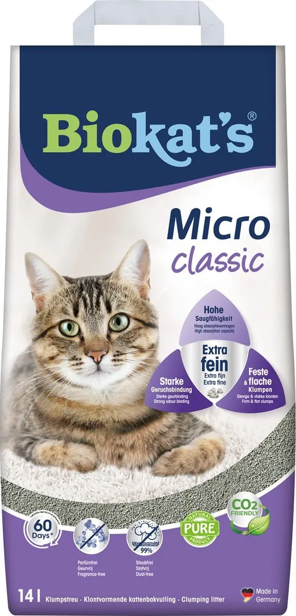 Biokat's Micro Classic Lentegeur Kattenbakvulling - 28L