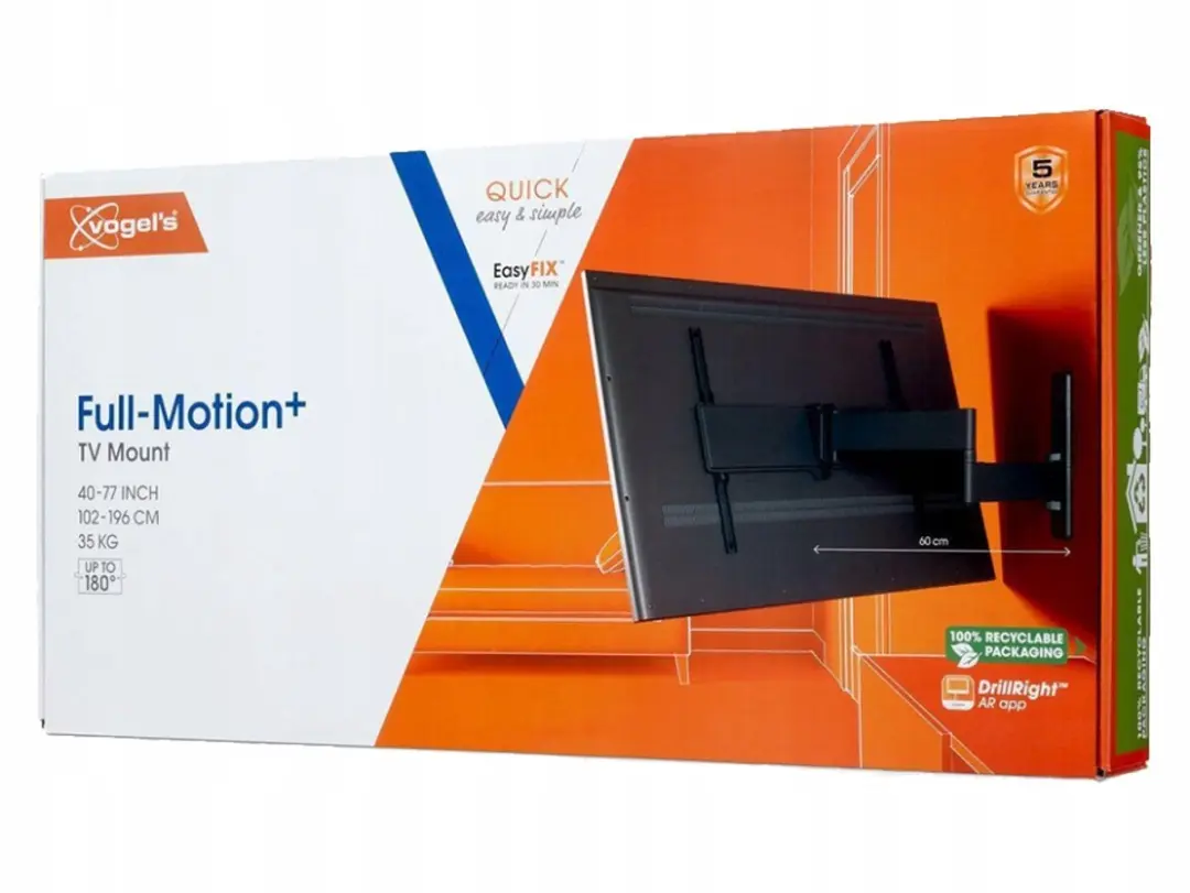 Vogel's TVM 1643 Draaibare TV-Beugel 44-77" - Zwart