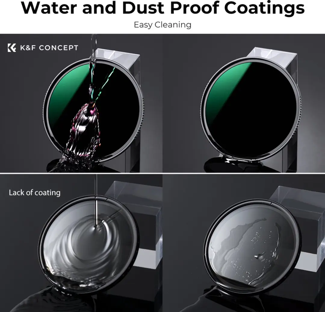 K&F Concept 62mm ND1000 Nano-X MRC Grijsfilter - 10 Stops