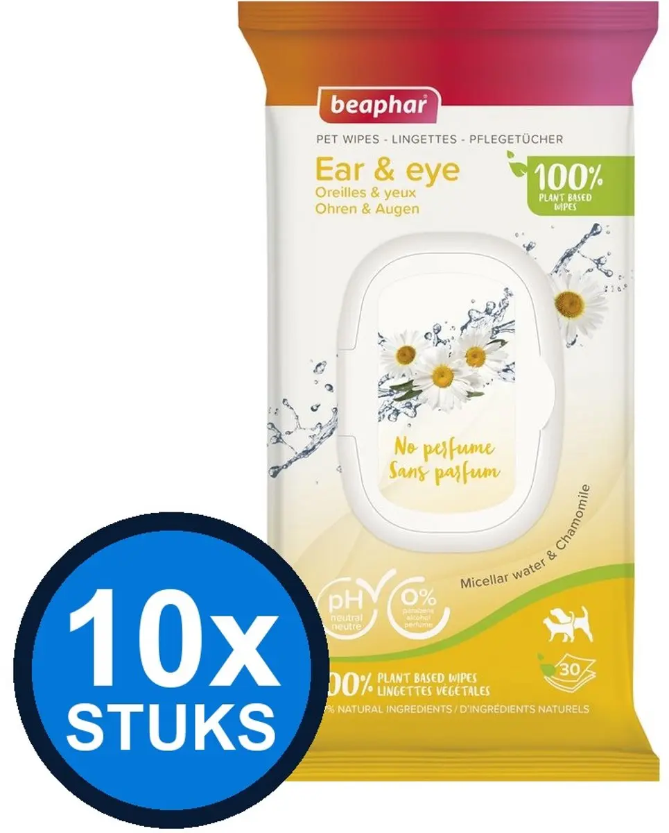 Beaphar Dierendoekjes Ogen & Oren 300 Stuks