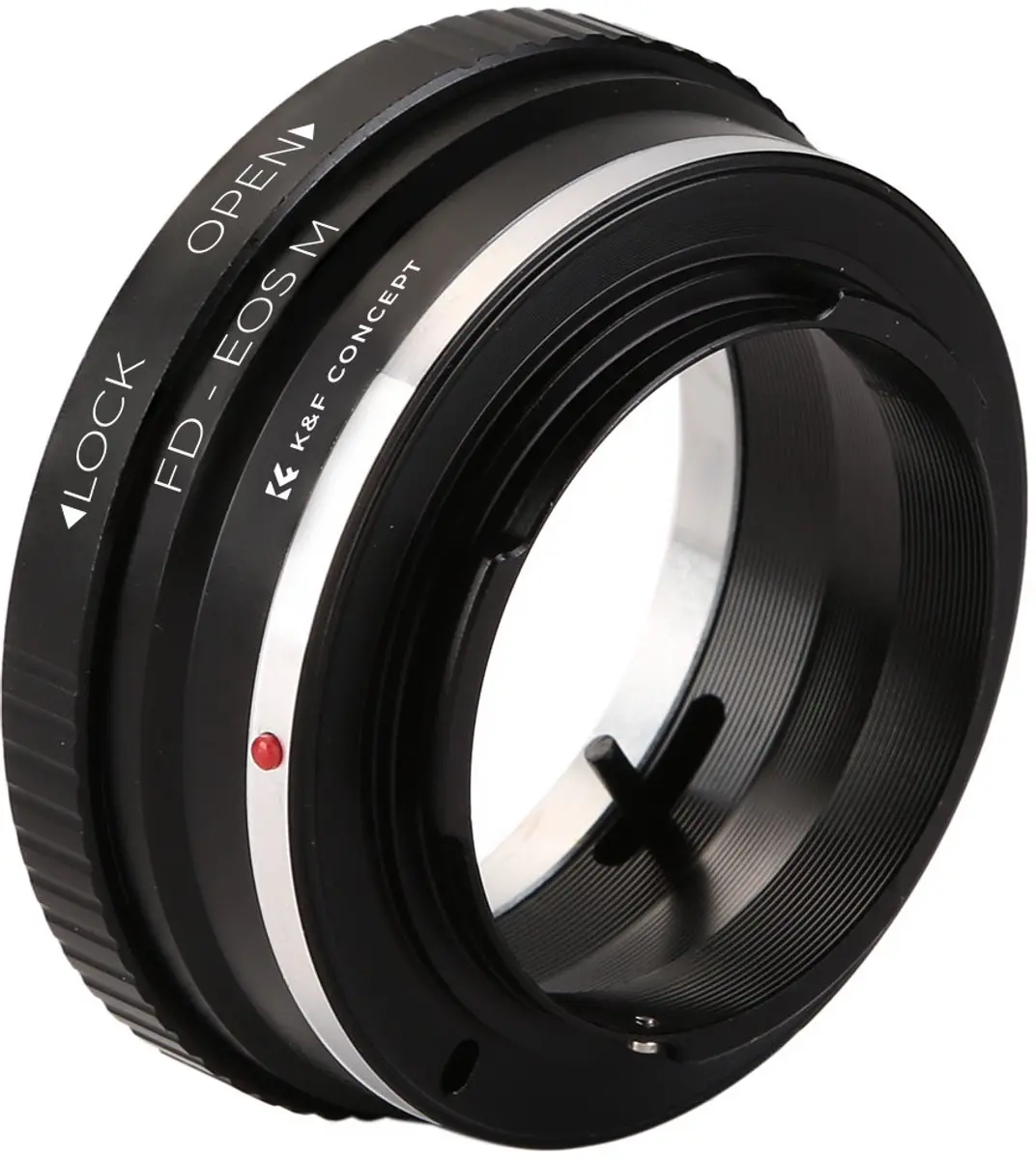 K&F Concept FD-EOS-M Adapter - Canon FD/FL - Zwart