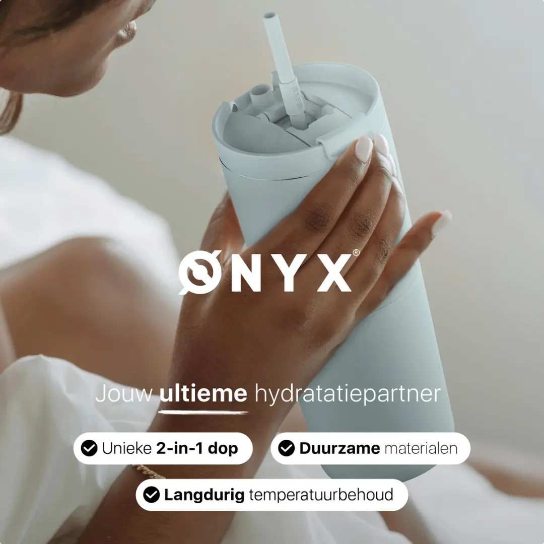 ONYX Drinkfles met Rietje 700ml - Pastel Blue