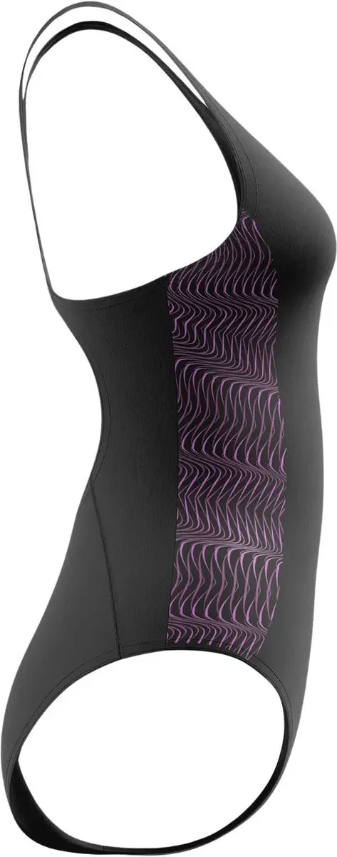 Speedo Placement Muscleback 1P Dames Badpak - 46 - Zwart/Roze