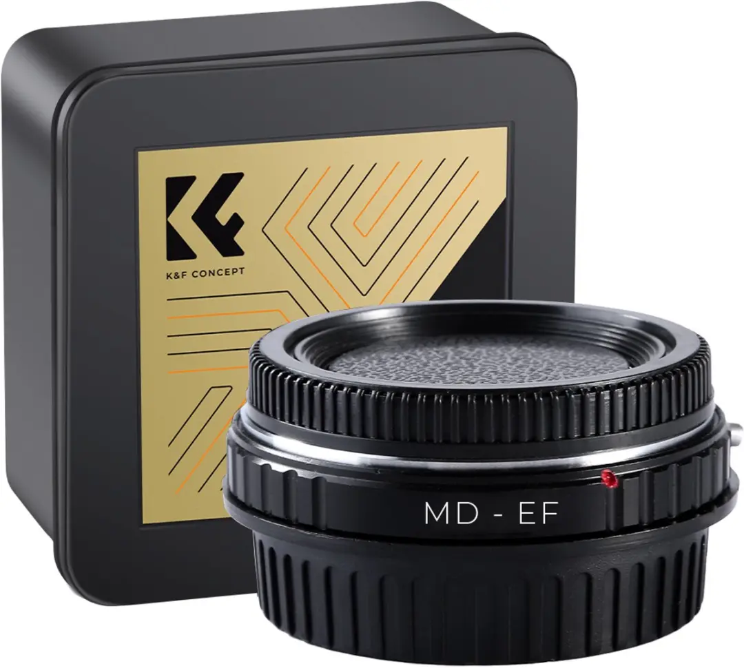 K&F Concept MD-EOS EF Lensadapter Minolta MD - Zwart