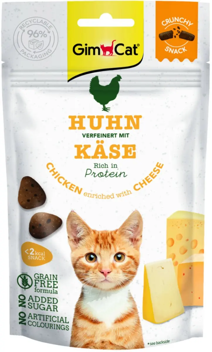 GimCat Crunchy Kattensnacks Kip & Kaas