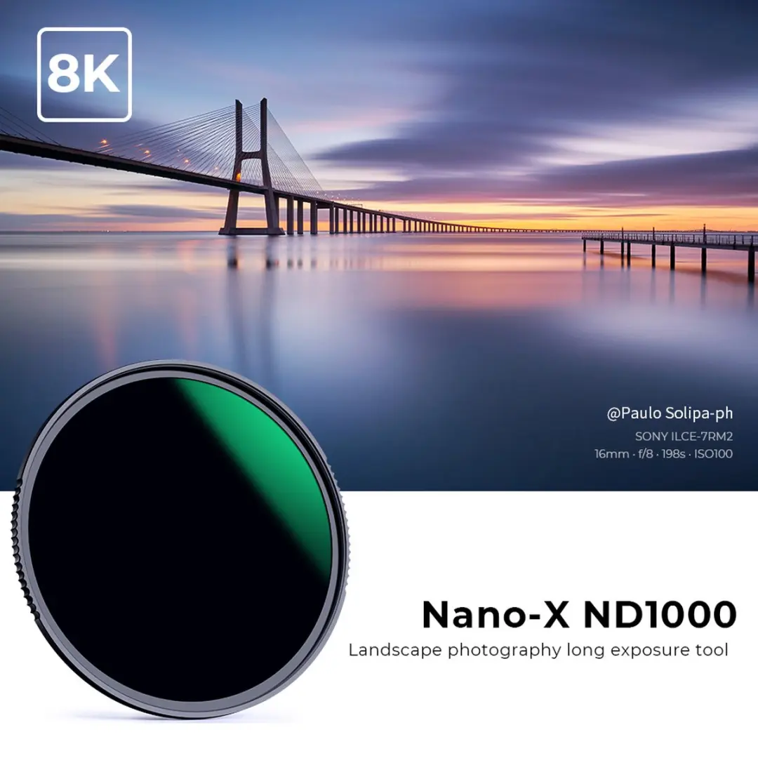 K&F Concept ND1000 Nano-X MRC Grijsfilter 82mm - KF01.1238