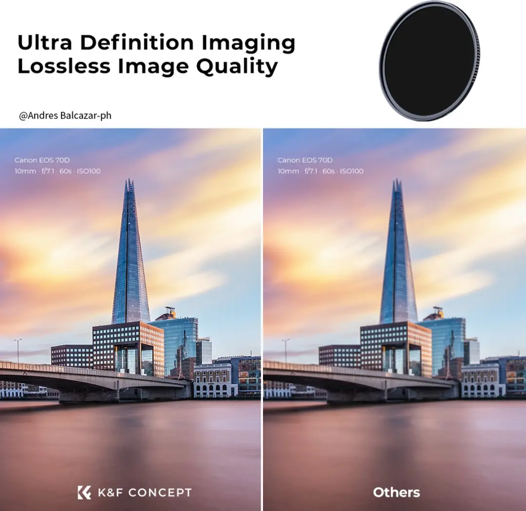 K&F Concept ND1000 Nano-X MRC Grijsfilter 82mm - KF01.1238