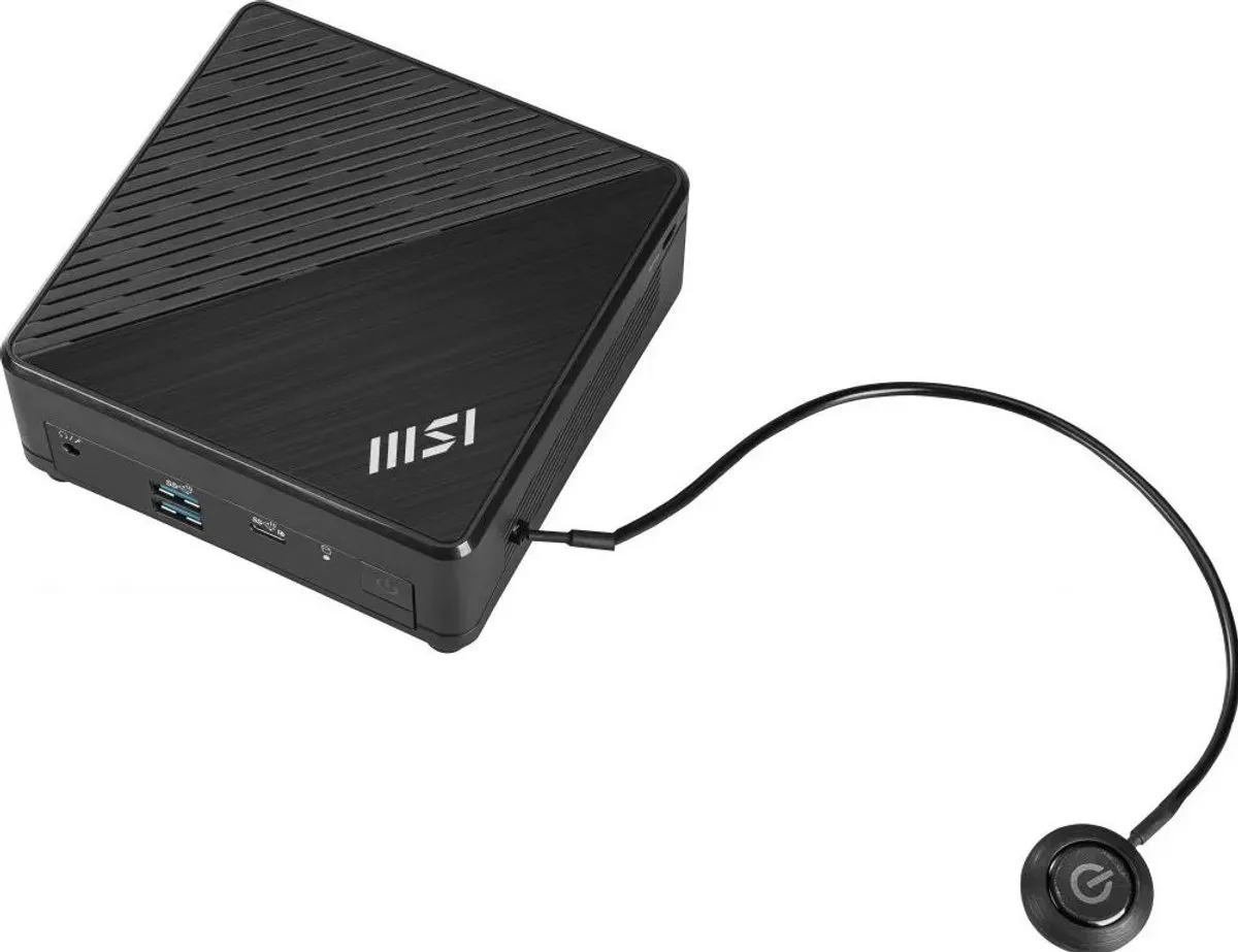 MSI Cubi N ADL S-078EU Mini PC - Intel N100 - 128GB SSD - Zwart
