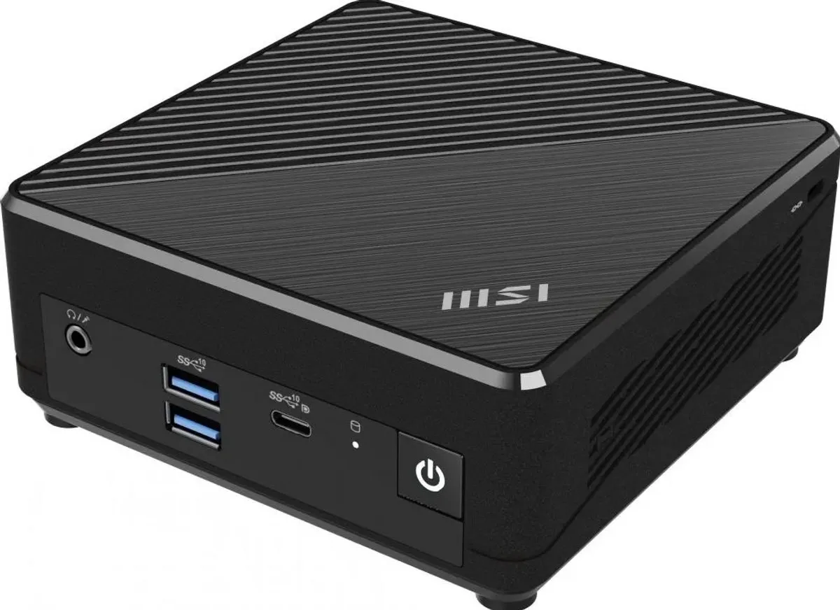 MSI Cubi N ADL S-078EU Mini PC - Intel N100 - 128GB SSD - Zwart