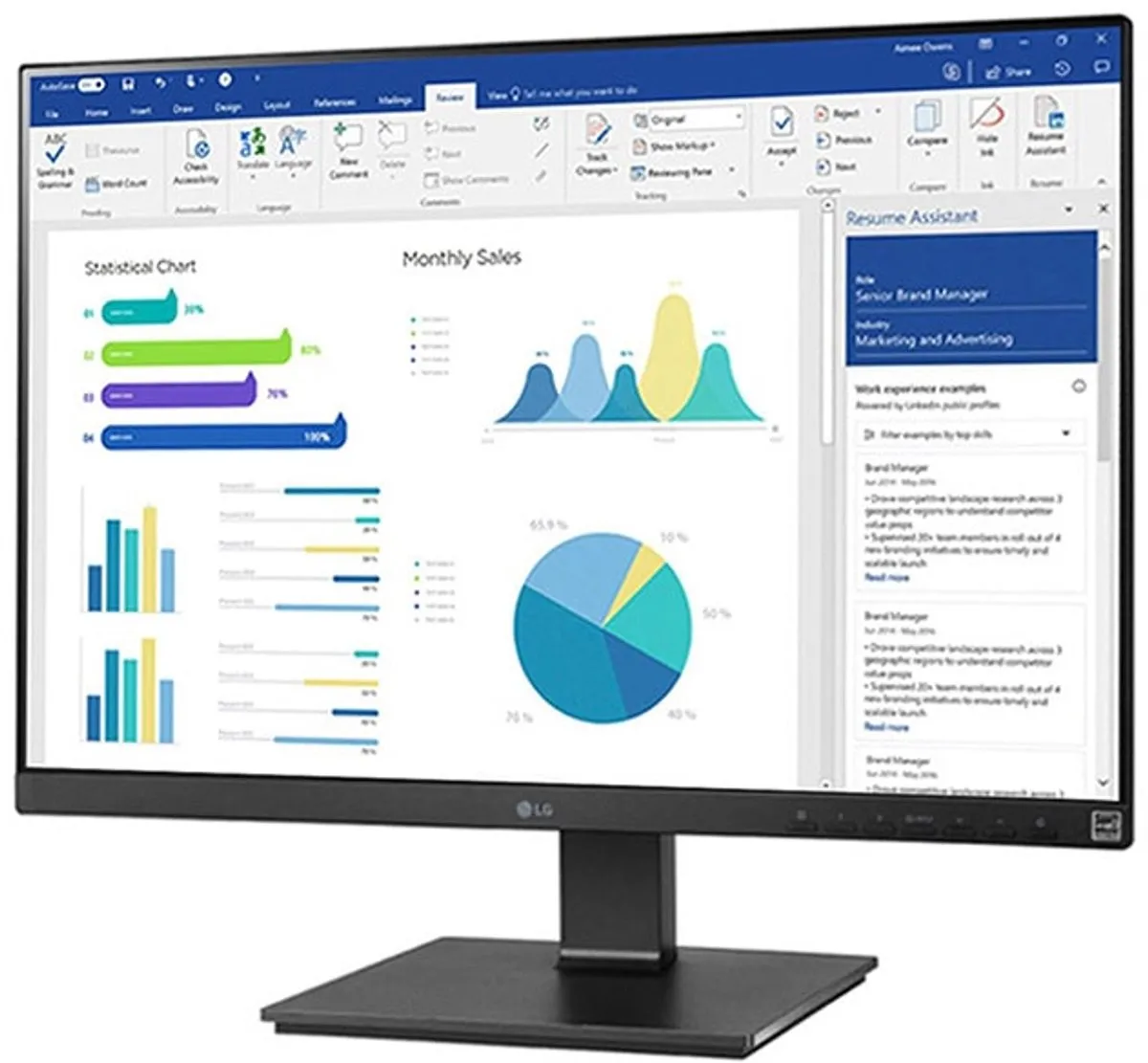 LG 25BL550WY-B Monitor 25" - Zwart - afbeelding 6 van 6