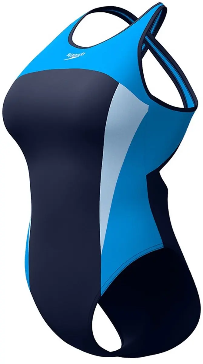 Speedo High Neck Splice Cross Back Zwemkleding 36