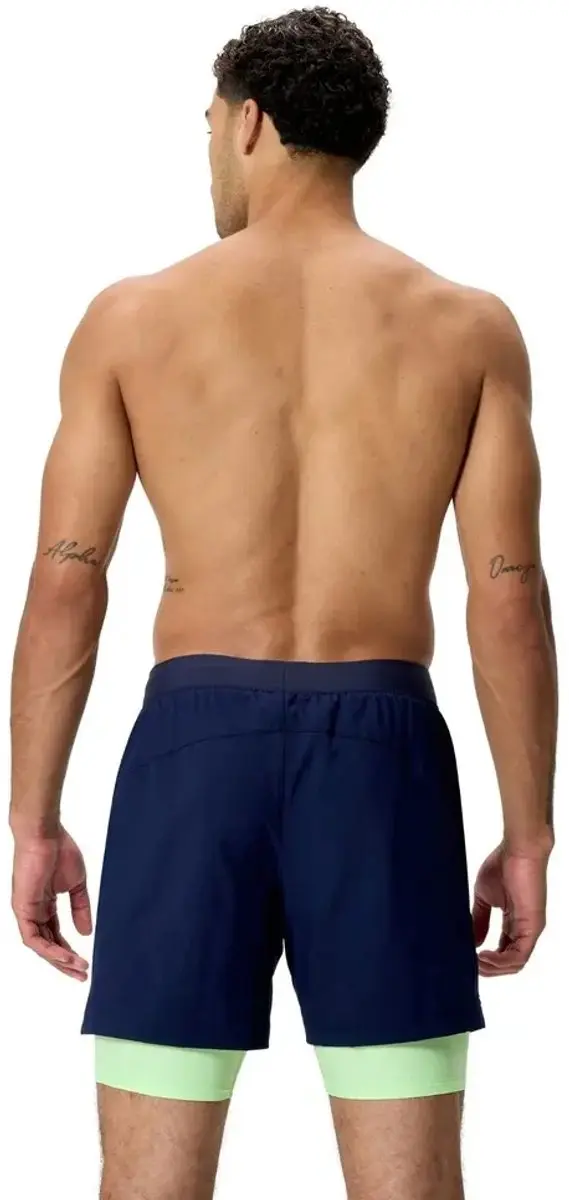 Speedo Heren Zwemshort Navy Groen 16 inch - M - Meerkleurig