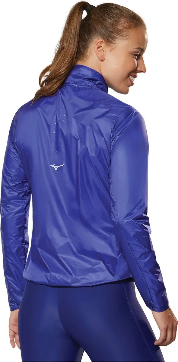 Mizuno Aero Sportjas Vrouwen S - Blauw/Paars