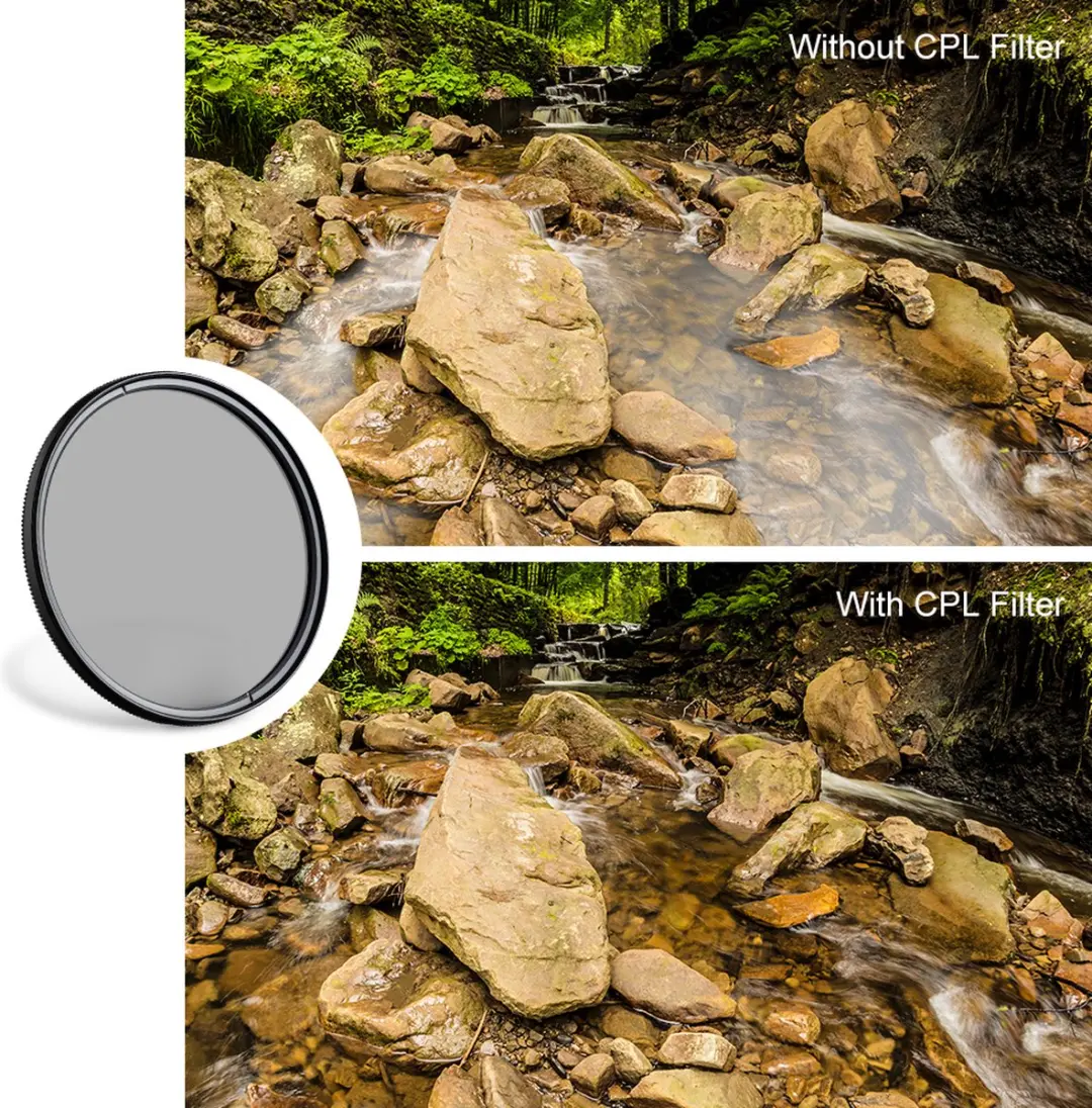 K&F Concept CPL Filter 72mm KF-01.1440 - Zwart