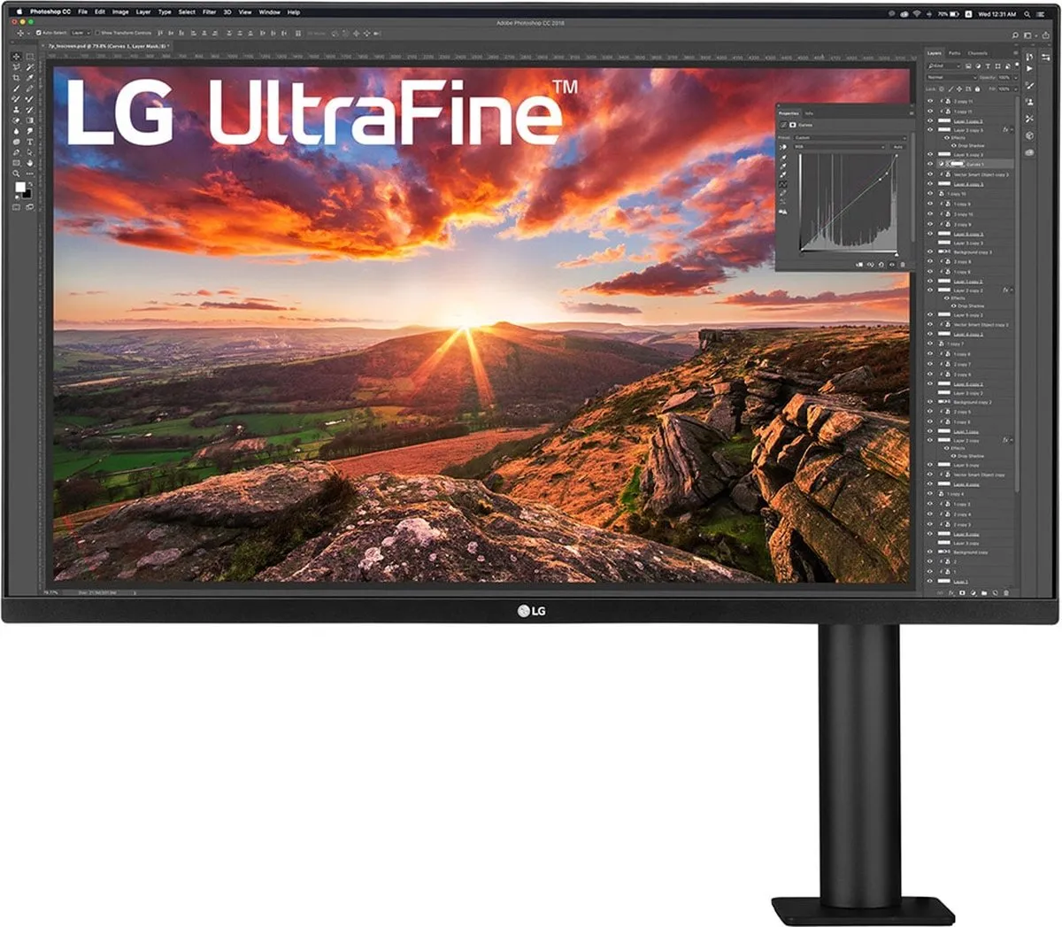 LG Ergo 32UN880 4K USB-C Monitor - 32 Inch - 60W
