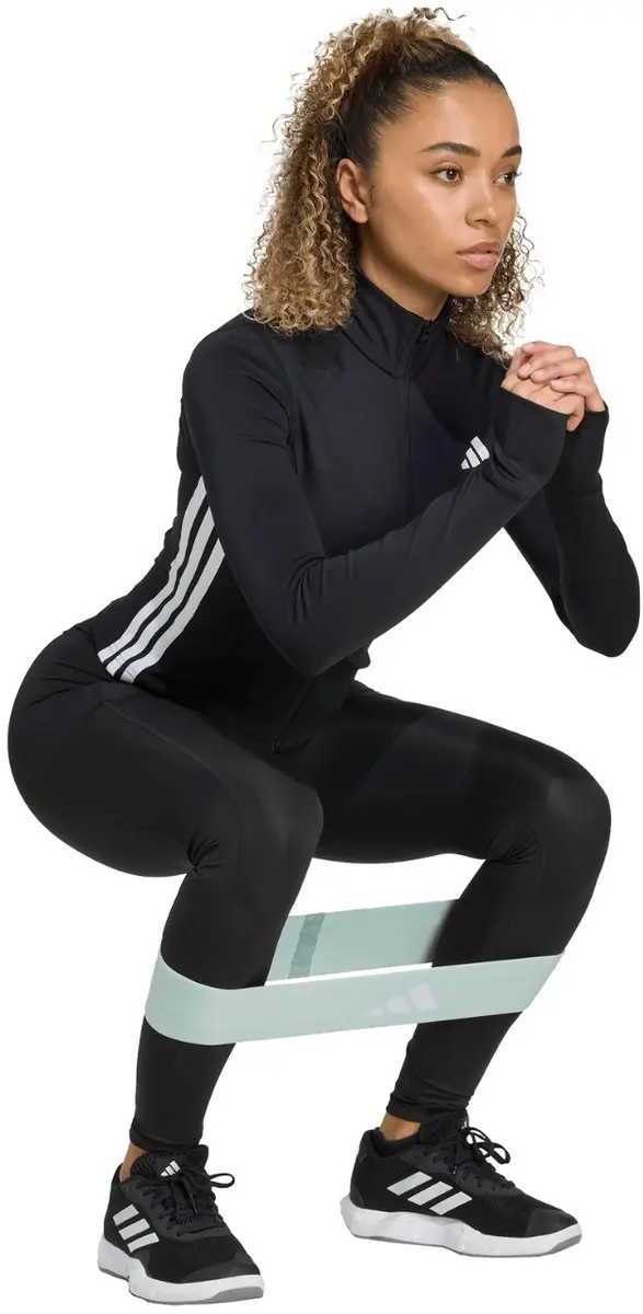 adidas Workout Essentials 3 Stripes Zip Through Sweatvest - Dames XL - Zwart
