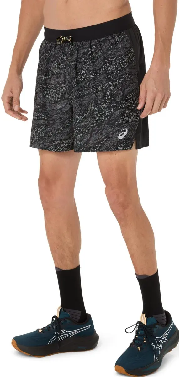 ASICS Fujitraill Print 5In Korte Short - S - Zwart - afbeelding 6 van 6