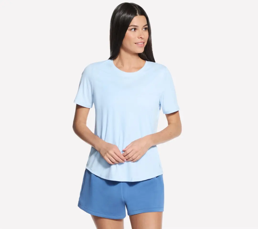 Skechers GOWALK LUXE RIB TEE Dames T-shirt