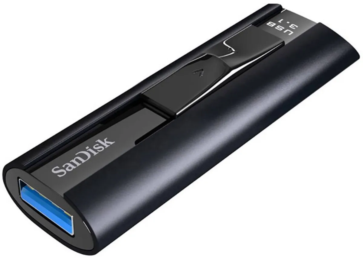 SanDisk Cruzer Extreme Pro 128GB USB-stick - Zwart