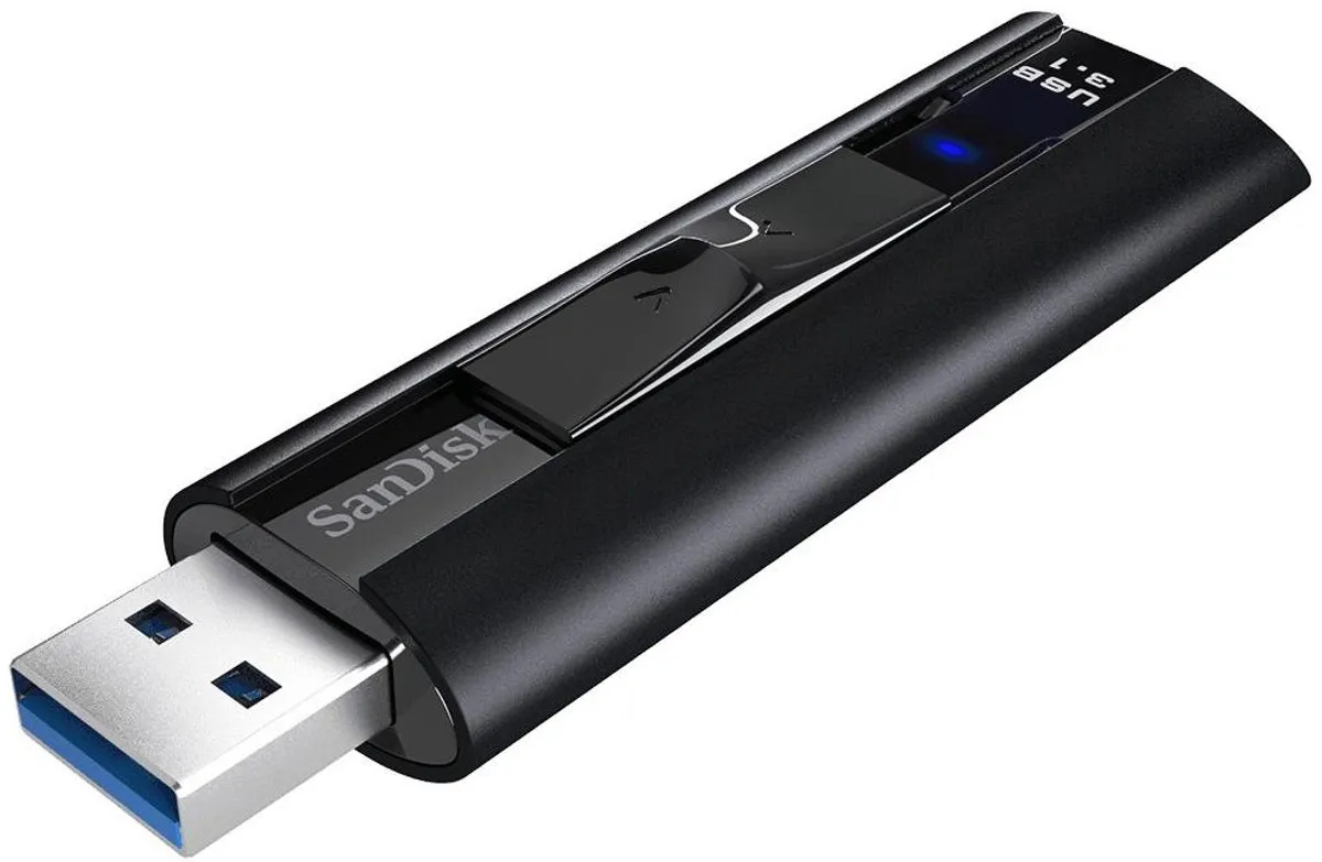 SanDisk Cruzer Extreme Pro 128GB USB-stick - Zwart