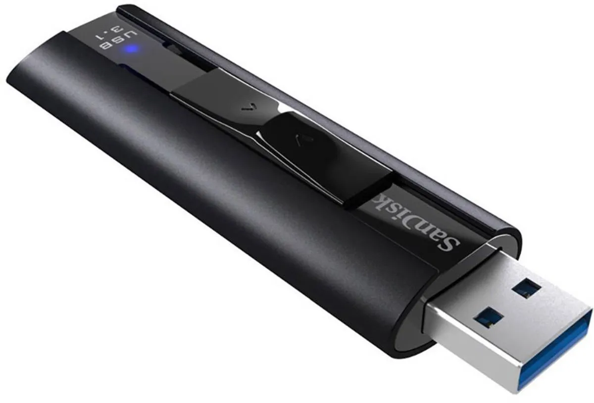 SanDisk Cruzer Extreme Pro 128GB USB-stick - Zwart