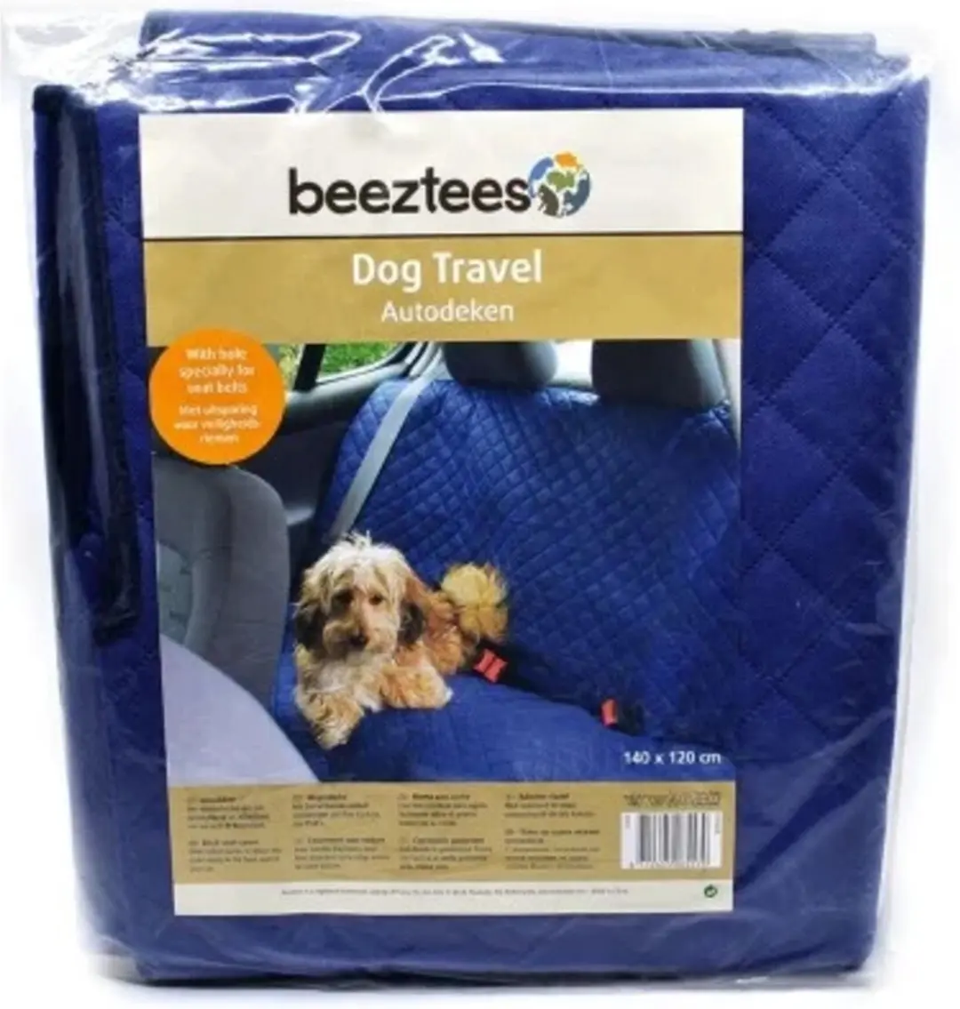 Beeztees Auto Deluxe Hondendeken 140x120cm - Blauw