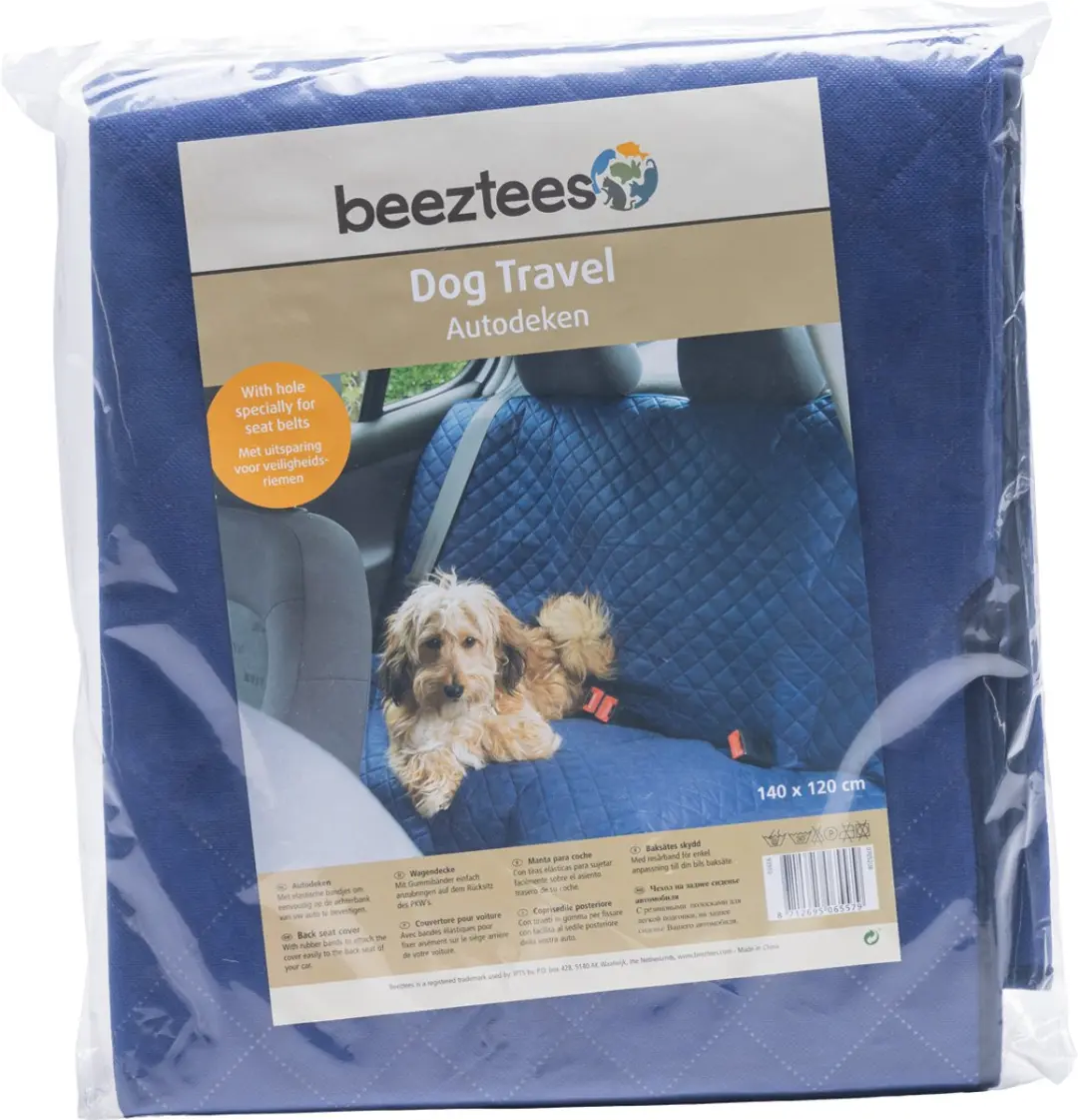 Beeztees Auto Deluxe Hondendeken 140x120cm - Blauw