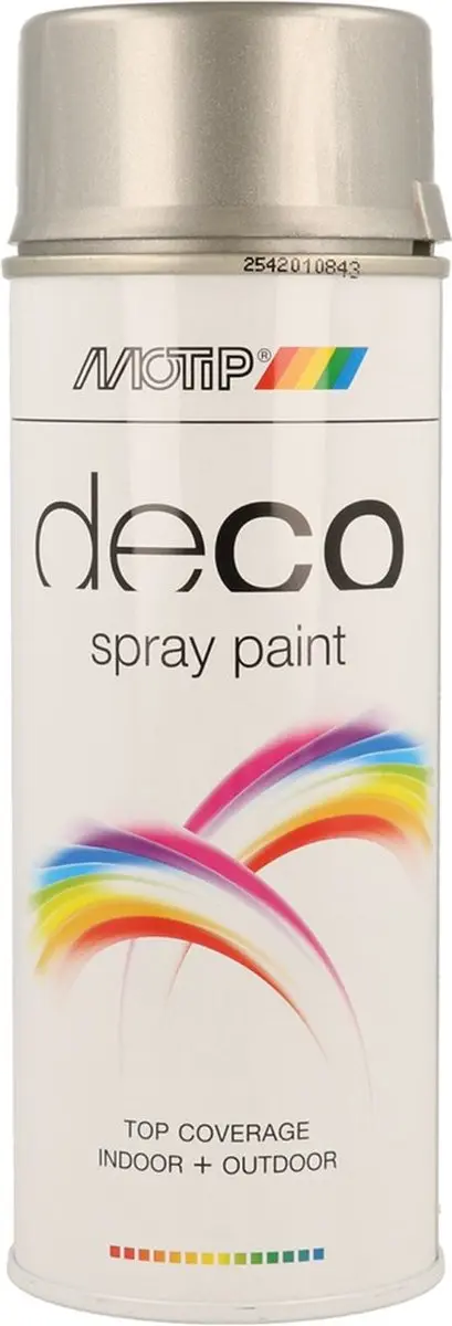 Motip Deco Alkyd Hoogglanslak RAL 9007 400ml - Grijs Aluminium