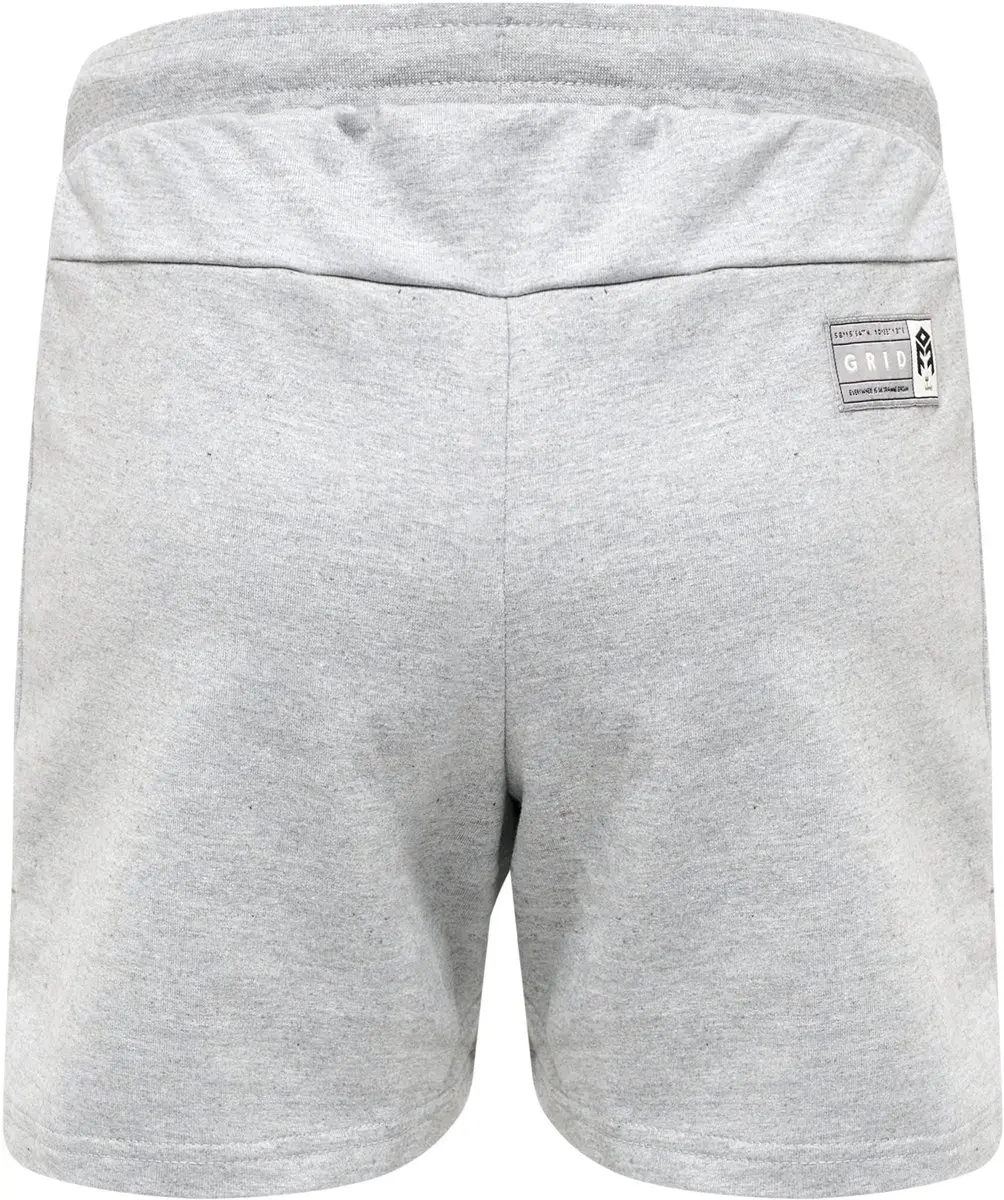 Hummel Hmlmove Grid Cotton Shorts Dames - S - Grijs