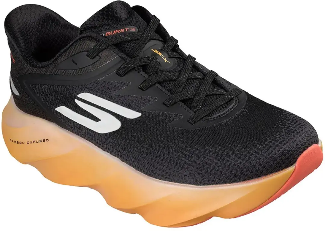 Skechers SKX AERO BURST SI Heren Sportschoenen - 45 - Zwart/Oranje